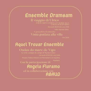 Musica Cortese. Il 06 e 07 luglio, diversi linguaggi espressivi per tenzoni e amori dal XIII secolo.